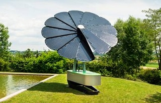 Solar Sunflower, SmartFlower, unique design in solar PV, commitment to the environment