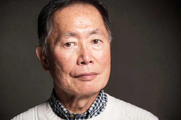 George Takei poses for a portrait at The Collective and Gibson Lounge Powered by CEG, during the Sundance Film Festival, on Saturday, Jan. 18, 2014 in Park City, Utah. (Photo by Victoria Will/Invision/AP)