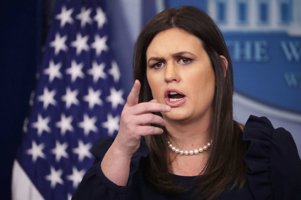 Sarah-Huckabee-sanders-talking