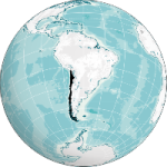 Orthographic Projection of Chile